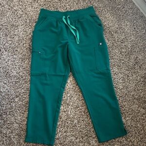 Figs high rise yola Hunter green in petite medium